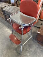 RED HIGH CHAIR W/ TRAY