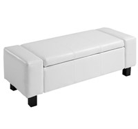$125 Homcom 42”’faux leather ottoman bench
