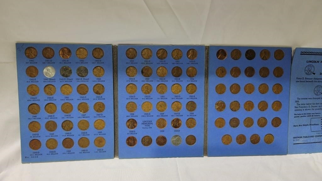 Lincoln head cents starting at 1941
