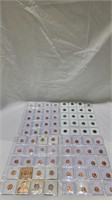 4 sheets of Lincoln head penny's