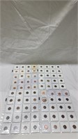 4 sheets of Lincoln head penny's