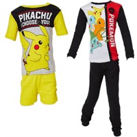 4  Sz 4. Pokemon Boys Pajama Set  Pikachu Mix and