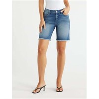 14  Sz 14. Sofia Jeans Distressed Bermuda Shorts