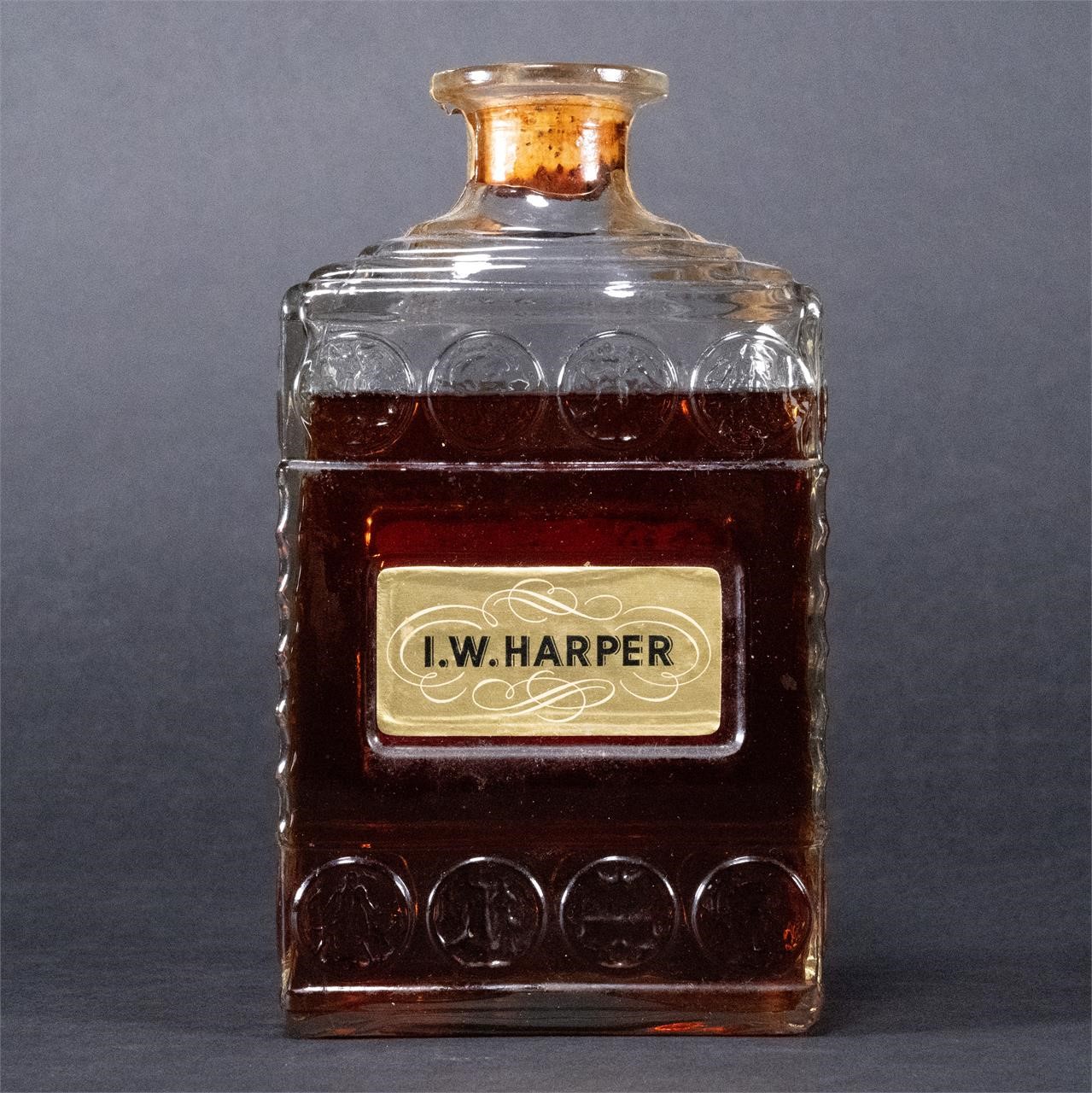 1945 IW Harper Bourbon Whiskey Sealed Bottle