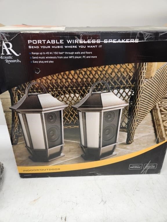 Portable Wireless Indoor/Outdoor Speakers