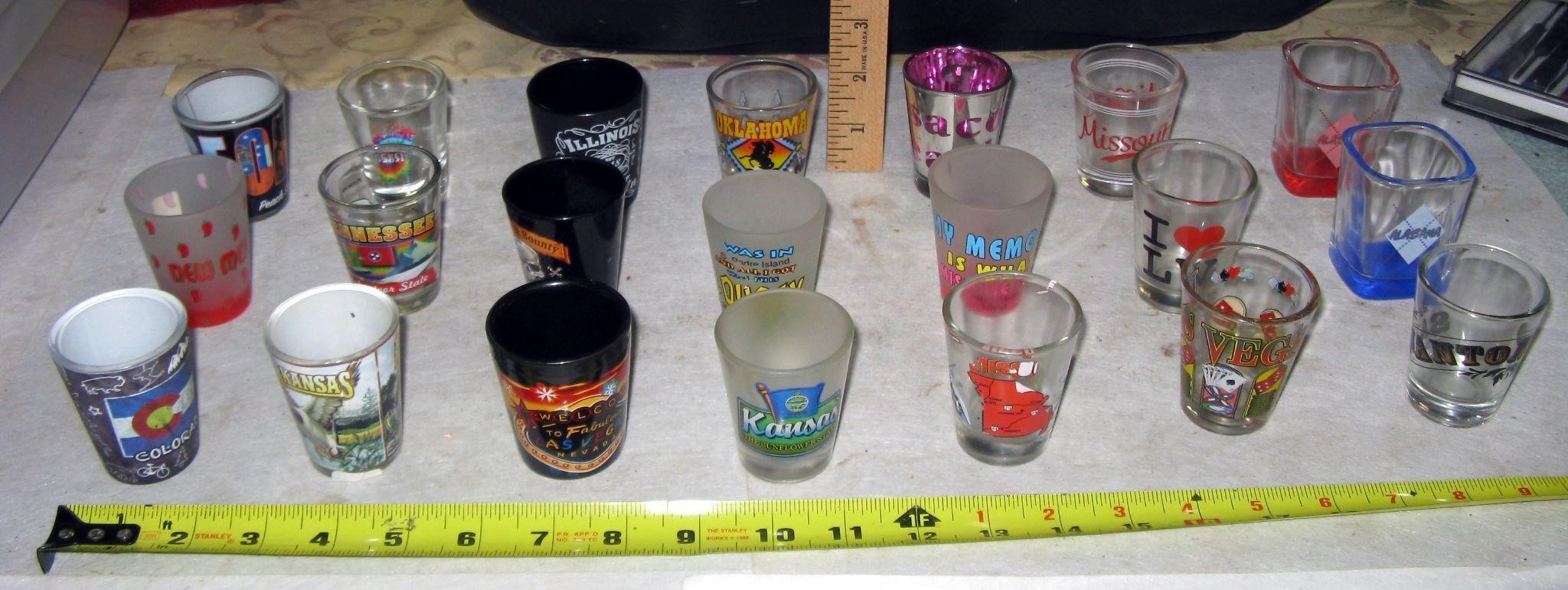 21 Shot Glasses