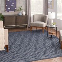 Nourison Navy 8'x10' Indoor/Outdoor Area Rug