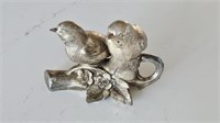 Oxford Plate LoveBird S&P Shakers on Branch