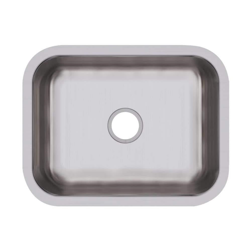 Dayton Undermount Steel 24 in. Single Bowl Sink