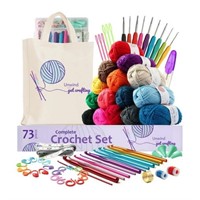 Crochet Kit  Craftbud 73pc Crochet Kit: Hooks  Yar
