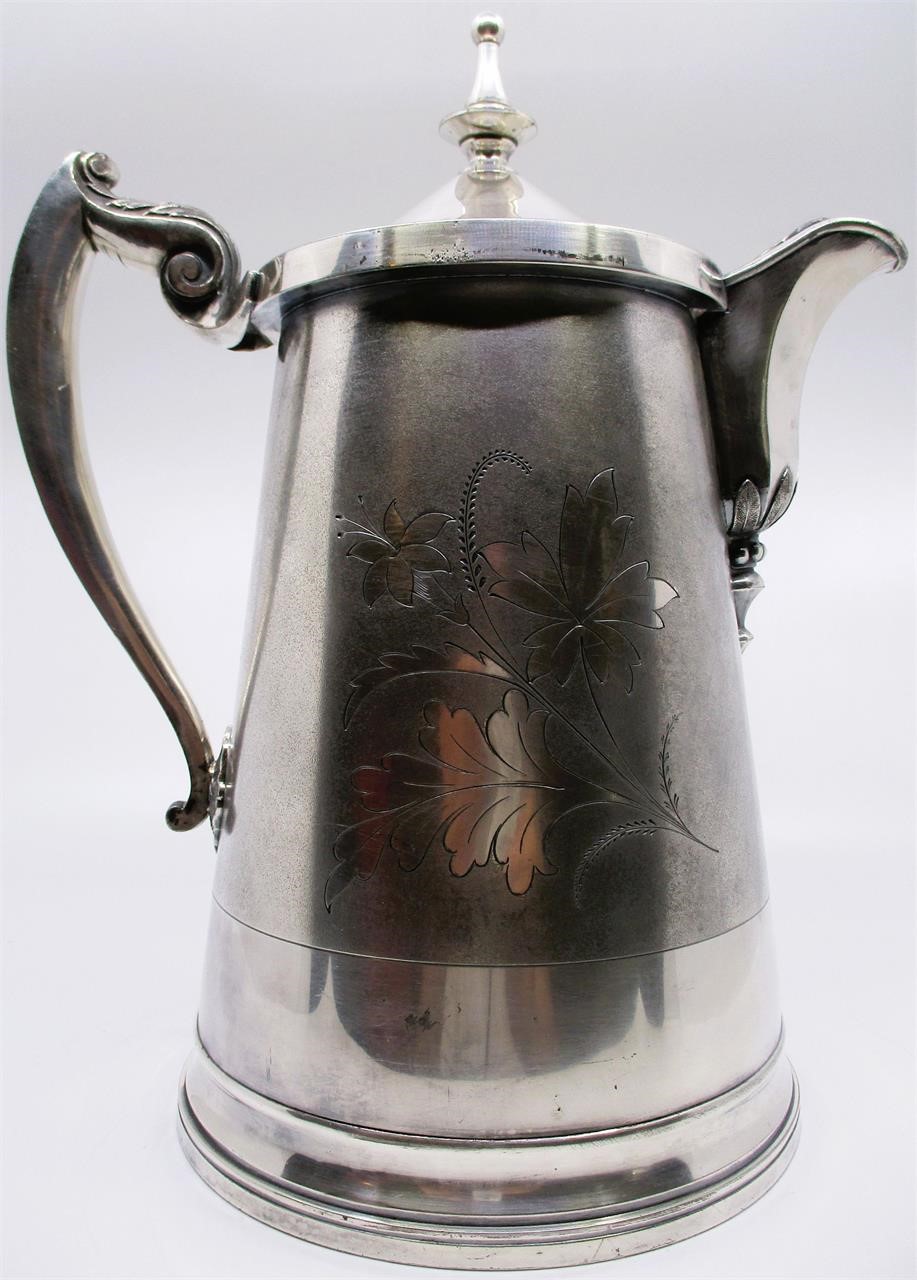 Silver-plated Porcelain Lined Water Pitcher