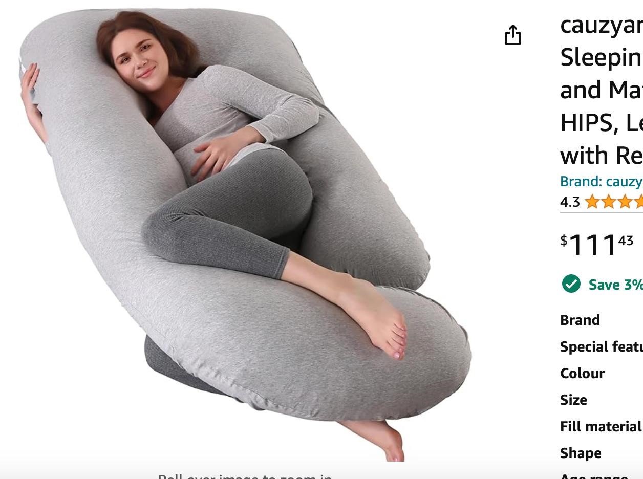 cauzyart Pregnancy Pillows for Sleeping U-Shape