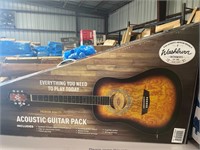 Washburn Acoustic Guitar Quilted Maple Top