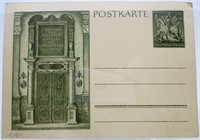 WWII Nazi German Goldsmith 6pf + 4pf Postcard