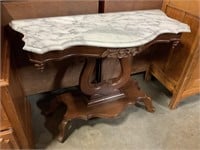 Antique Marble top hall table