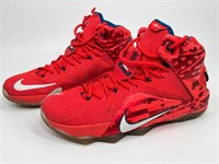 Nike Red Lebron XII Air Jordans - 684593-616