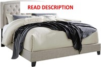 Ashley Jerary Upholstered Bed  Queen  Gray