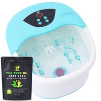 Heat Bubbles and Vibration Foot Spa Massager