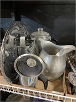 silver tea and coffee pots