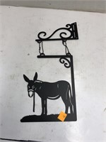 Metal Donkey Hanging Sign