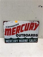 Mercury Marine Sales Metal Sign Approx 12x8