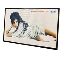 Amy Winehouse Framed Blue Magazine Poster