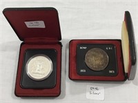 Canadian 50% Silver commemorative $1 coins.