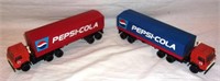 Vintage Pepsi delivery trucks.