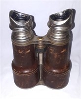 Antique leather binoculars.