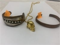 Jewelry - Bracelets & Skull Necklace