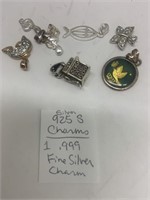Fine Silver Charms Lot - 925