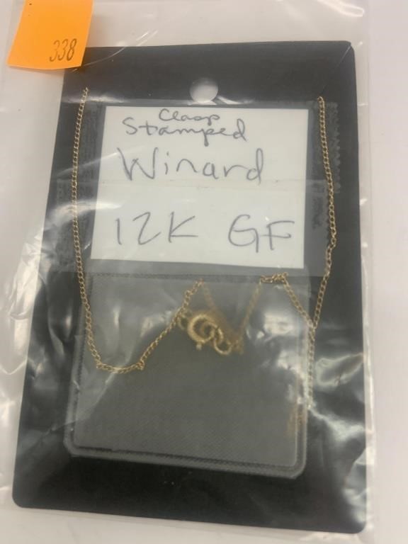 Jewelry - Clasp Marked Winard 12K GF