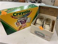 Baby Shoes & Crayons