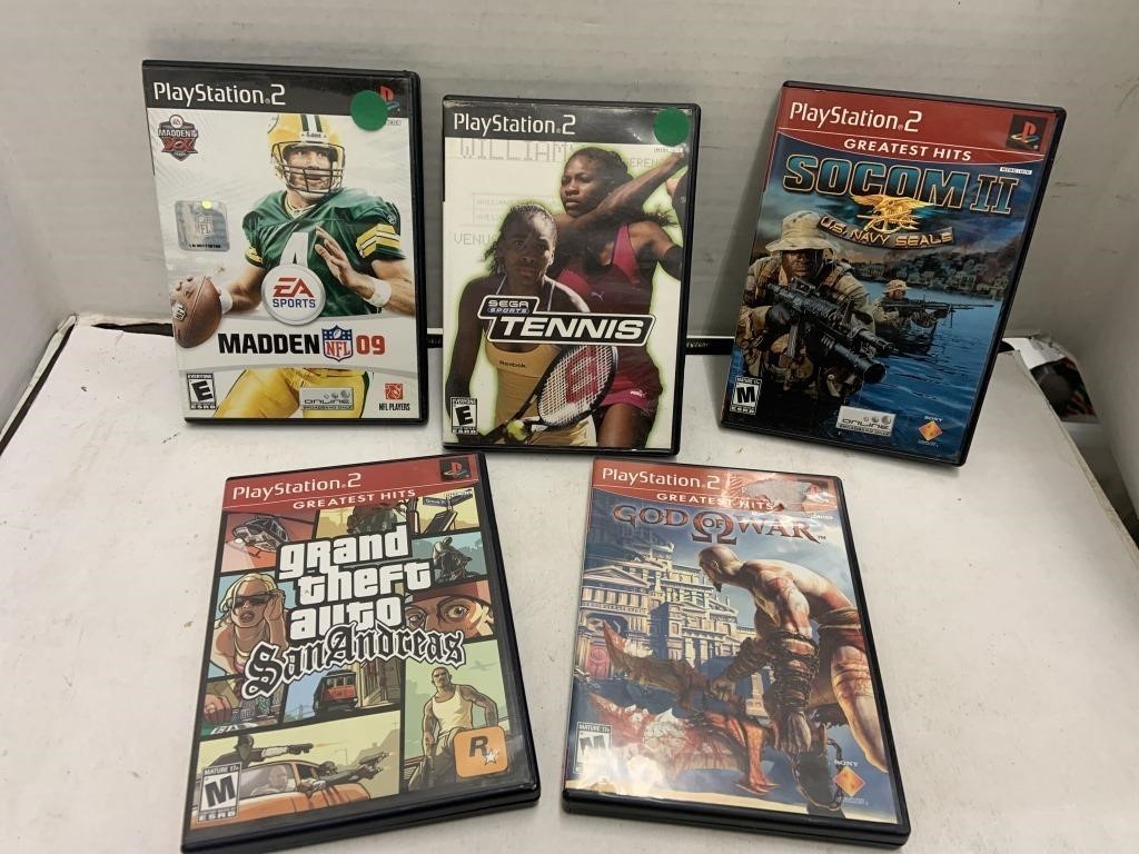 5 cnt PlayStation 2 Games (4 w/ Manuals) / PS2
