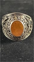 Sterling Silver Military Police Ring Sz.11