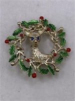 SIGNED GERRY'S HOLIDAY BROOCH
