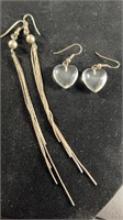 (2) Pair Sterling Silver Earrings