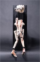 Ceramic Kinetic Wall Art "Puppet" Pop Art
