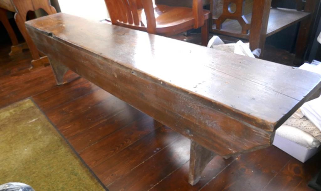Antique Bench w/ Square Nail Construction