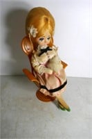 1970's Musical Wind-up Doll