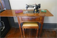 Singer 15-J Cabinet Sewing Machine