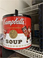 Campbell's condensed soup metal tin
