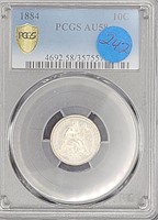 1884 Ten Cent Coin