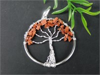 GOLDSTONE TREE OF LIFE WIRE WRAPPED PENDANT