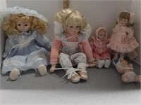 12 Porcelain dolls - SEE ALL PICTURES