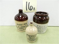 Yale Mustard Crock Jar, Detrick Distilling Crock -