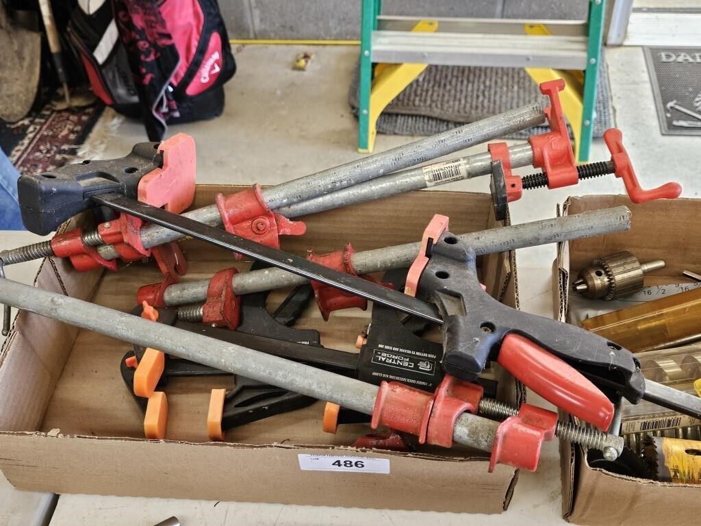 PIPE CLAMPS, SQUEESE CLAMPS ALL FOR 1 MONEY