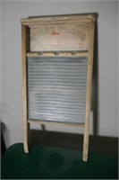 Antique Glass Faced Scrubboard 24"x12"