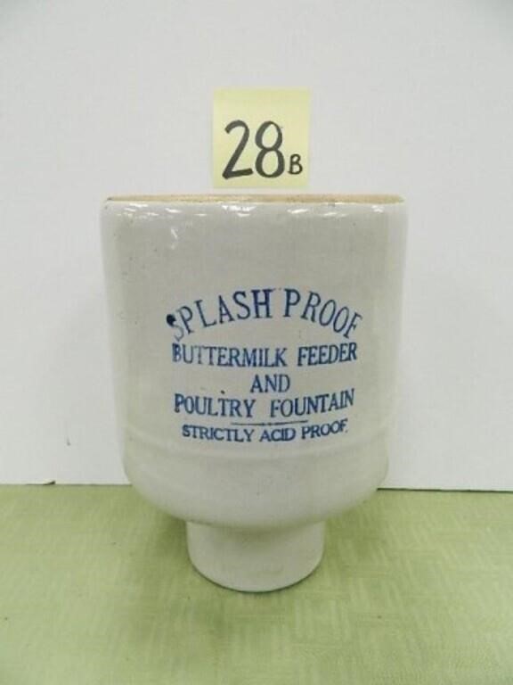 Splash Proof Buttermilk & Poultry Crock Feeder