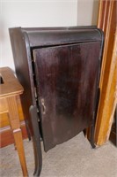 Record Cabinet With Piano Rolls 19"x16"x40"